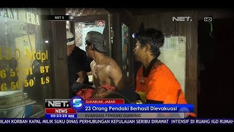 NEWS FLASH, 23 Orang Pendaki Gunung Pangrango Berhasil Di Evakuasi -NET5