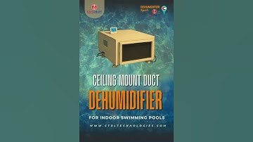 Ceiling Duct Dehumidifier for Indoor Swimming Pools: Discreet & Powerful Moisture Control.