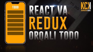 React. Redux. Redux orqali qaydnoma yasash. 1-qism.