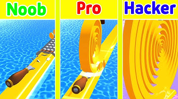 NOOB vs PRO vs HACKER - Spiral Roll