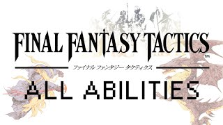 Final Fantasy Tactics - Comprehensive Compilation of all Ability/Special Effects Animations