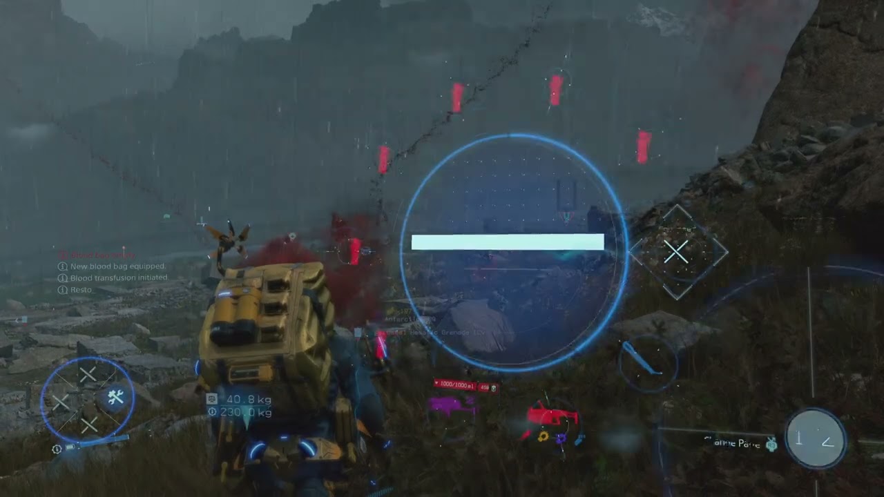 Death Stranding - bola gun vs Gold BT