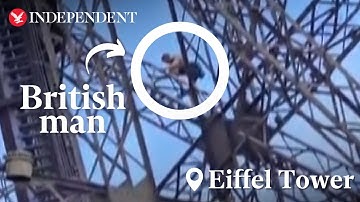 British man arrested for climbing Eiffel Tower
