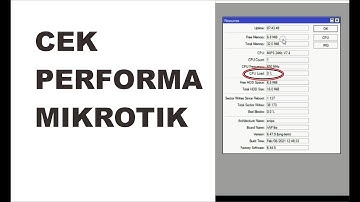cara cek kinerja mikrotik # Cpu Load
