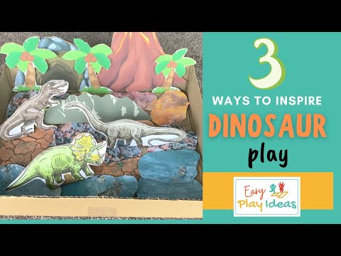 PLAY INSPIRATION | 3 EASY ways to inspire dinosaur small world pretend play
