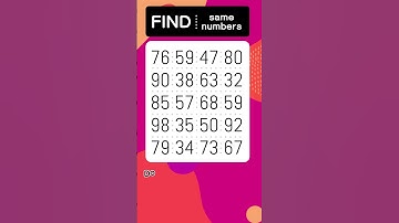 Find odd numbers " one pair "   #odd #quiz #oddnumbers