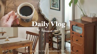 เนรมิตห้องแสนสบาย☕️ weekend vlog📖｜living room interior, new items, rice flour apple tart, editing