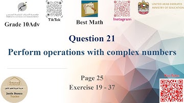 Operations with complex numbers  | Q21 P2 | 10A | EoT2 |