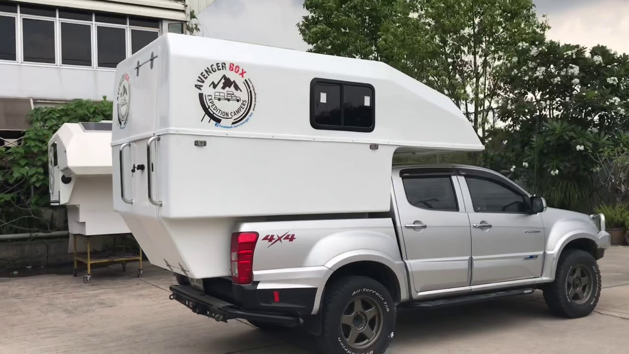 This is the New AvengerBox Fiberglass Truck Bed Camper. (Video 2