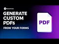 How to Attach &amp; Customize PDFs in Rocket Forms| Auto-Fill Form Responses into Your PDF