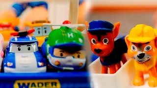 ПОЛЛИ РОБОКАР И ЩЕНЯЧИЙ ПАТРУЛЬ РАСПАКОВКА | Unboxing Raw patrol and robocar poli