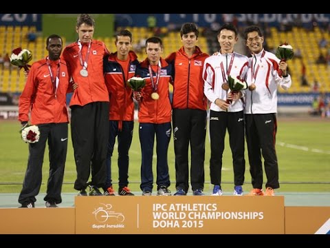 Men's 5000m T11 | Victory Ceremony |  2015 IPC Athletics World Championships Doha