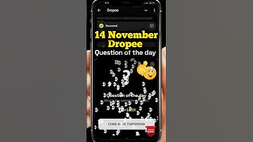 Dropee question of the day code 14 November | Dropped question of the day code | Dropee Code