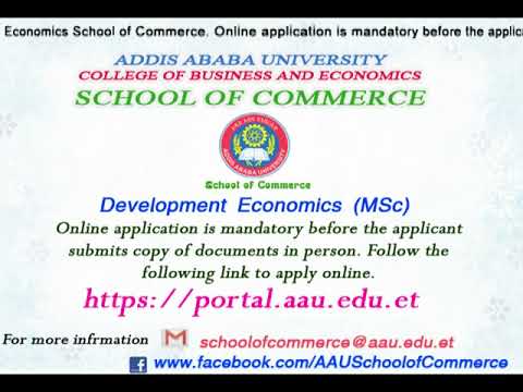 MSc in Development Economics @ School of Commerce