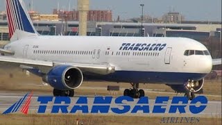 Transaero 767-300Er B763 Taxiing & Departing Yyz On 05