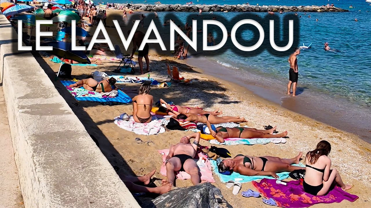 Le Lavandou 4K | Summer Beach Walk with Music