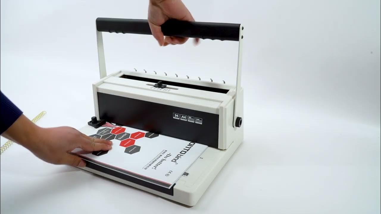 W20 wire binding machine YouTube