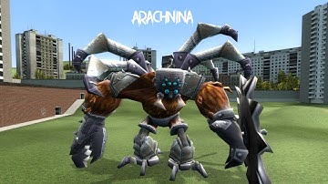 A Cyborg Spider! | [DrgBase] Arachnina (Crash of The Titans) | Gmod