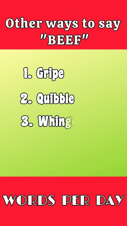 another-word-for-beef-englishlearners-englishlearning