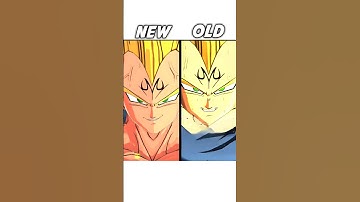 OLD vs Updated Majin Vegeta Intro!! #shorts