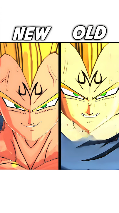 OLD vs Updated Majin Vegeta Intro!! #shorts