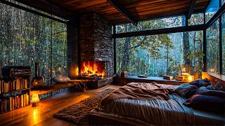 Rain Sounds for Sleeping - Peaceful Night Rain & Thunder to Goodbye Stress, Relax, Improve Sleep