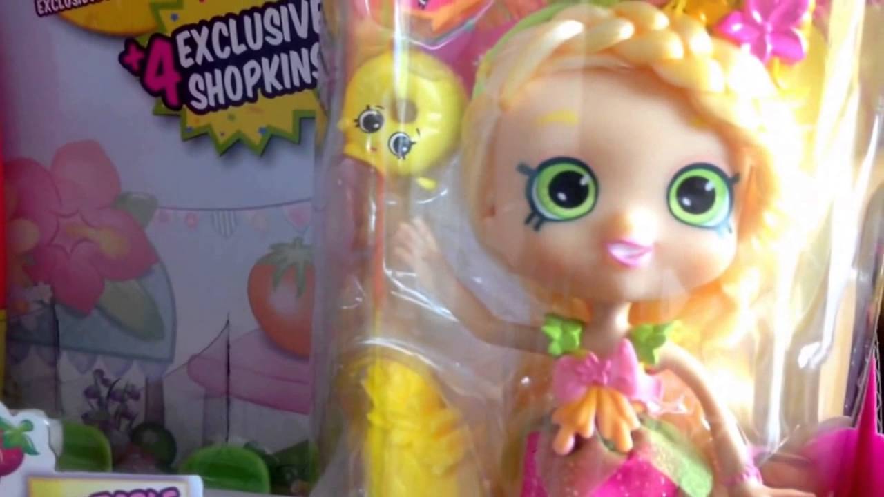 Pineapple Lily Shoppies with Smoothie Truck Doll Review YouTube
