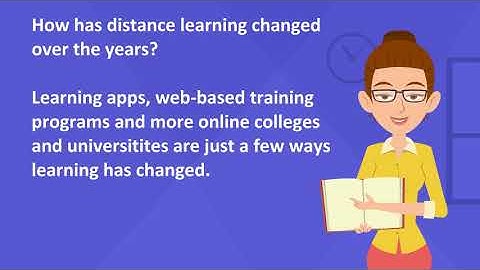 Distance learning explainer video