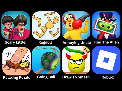 Roblox,Relaxing Puzzle,Spranky Survival,Hide Ball,Scary Little Prankster,Ragdoll,Going Balls,