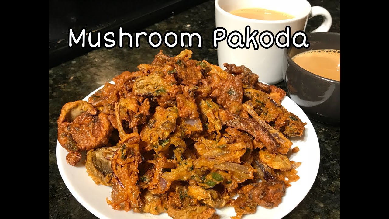 Mushroom Pakoda Quick and Easy Mushroom Snack Evening snack recipe