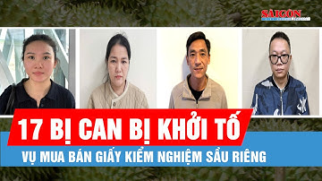 Khởi tố 17 bị can trong vụ mua bán giấy kiểm nghiệm sầu riêng