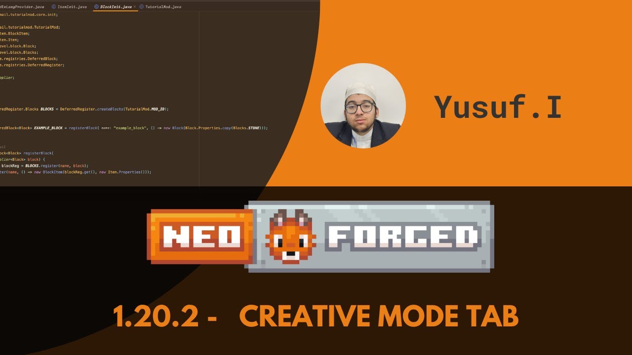NeoForge Modding Tutorial (1.20):Creative Mode Tab - YouTube