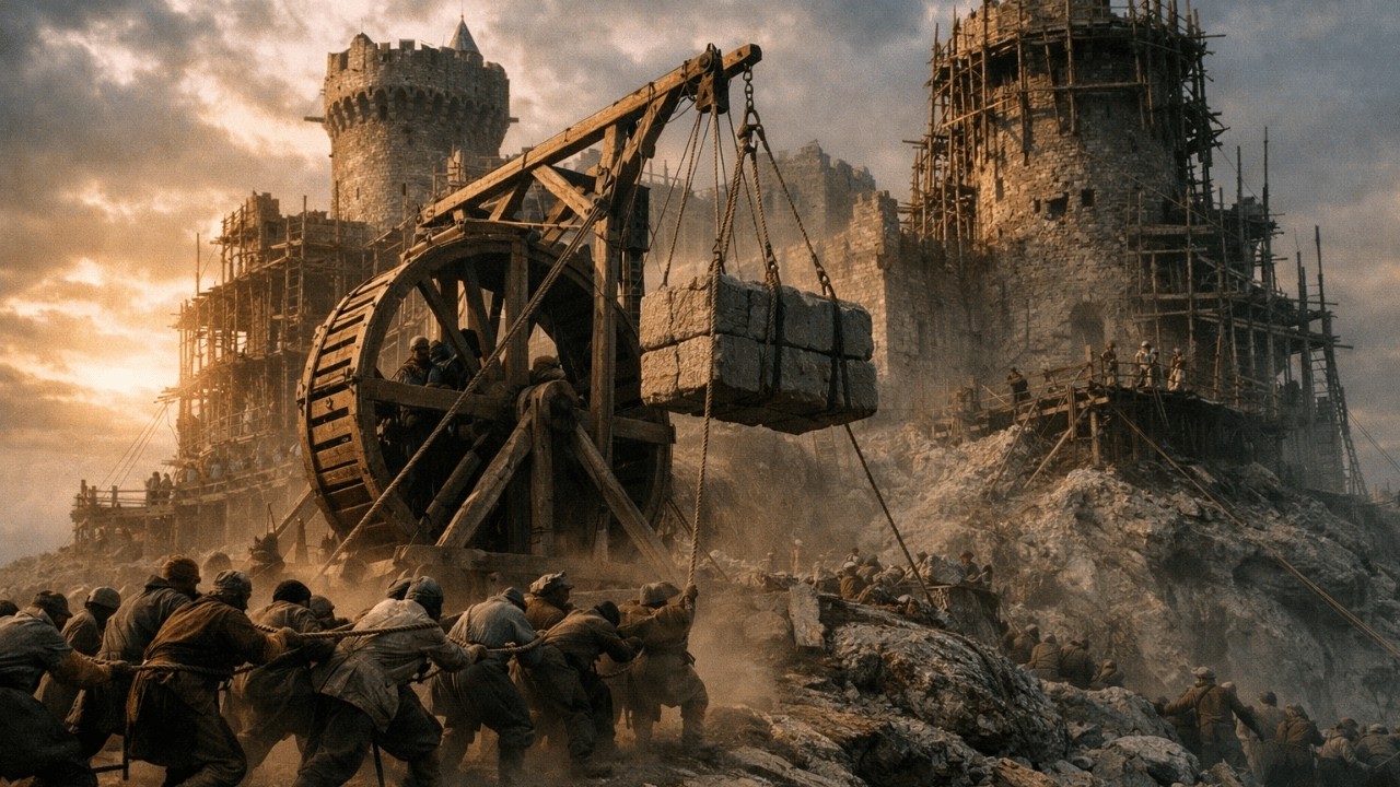 Come Costruivano i Castelli Medievali da Zero — Senza Macchine, Senza Gru