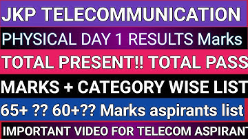 Jkp telecommunication physical update today| jkp constable update | jkp telecommunication review