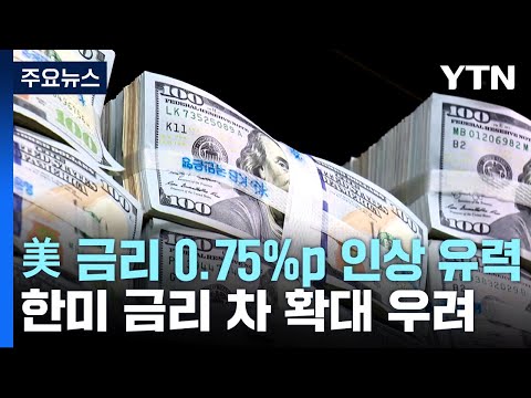 美 연준 4번째 자이언트 스텝 유력...금리 차 확대 우려 / YTN