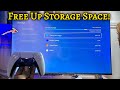 PS5: How to Free up Storage Space
