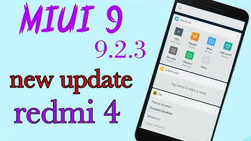 redmi 4 new update 9.2.3.0