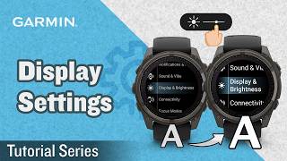 Tutorial - How to Adjust Garmin Watch Text Size & Screen Brightness | Step-by-Step Guide