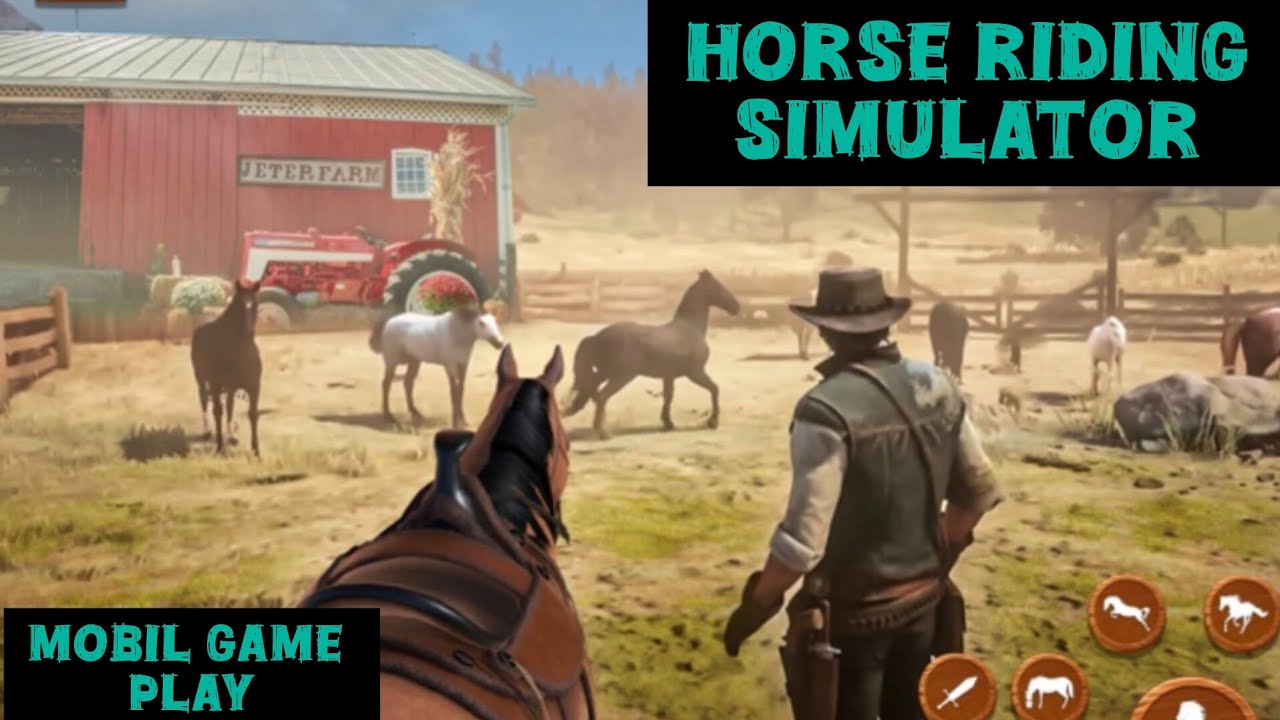 HORSE RİDİNG 🔥SMULATOR GAME PLAY MOBİL