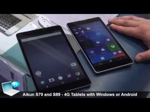 Aikun S79 and S89 4G Tablets with Qalcomm Snpdragon and Windows 10 Mobile or Android