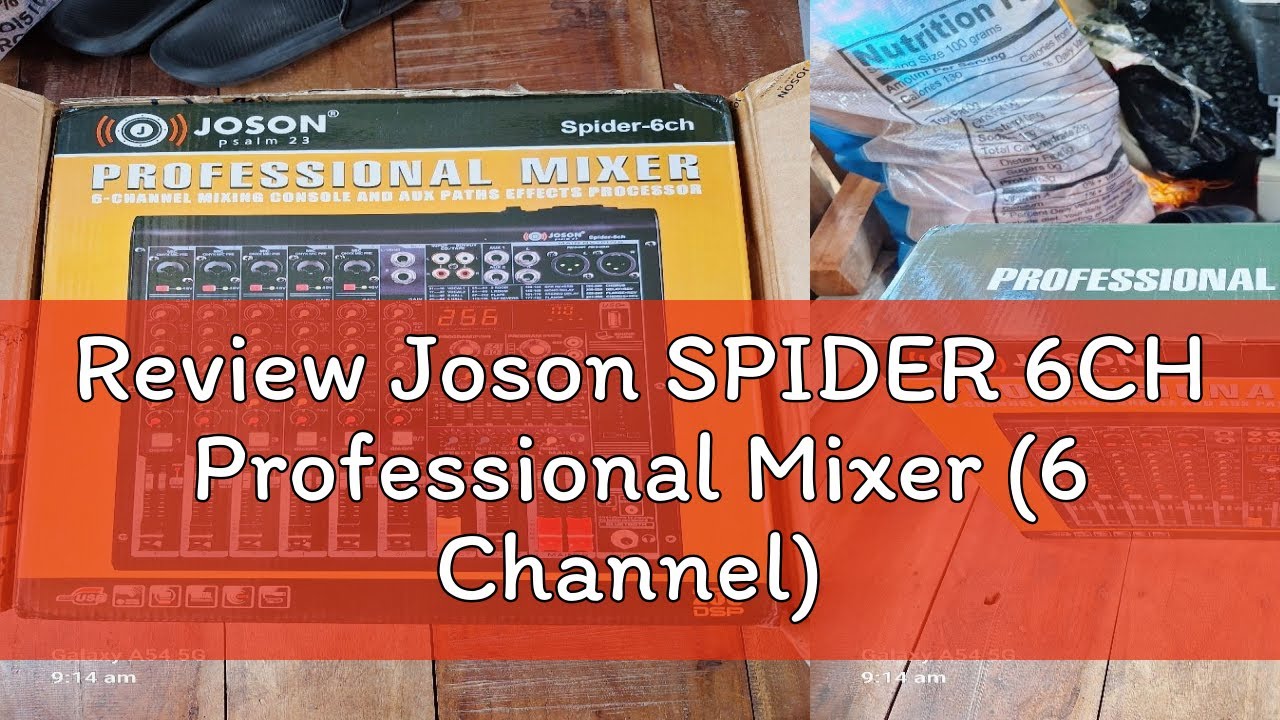 Review Joson SPIDER 6CH Professional Mixer (6 Channel) - YouTube
