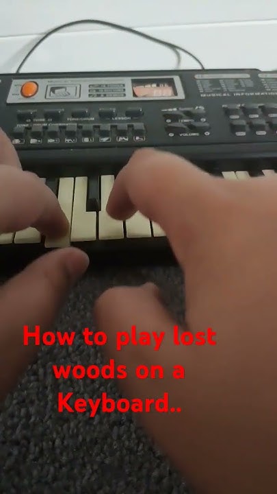 How to play lost woods on a keyboard - YouTube