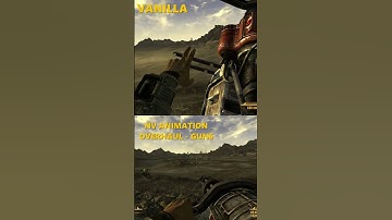 Fallout New Vegas Minigun Animation Comparison : Vanilla vs Modded