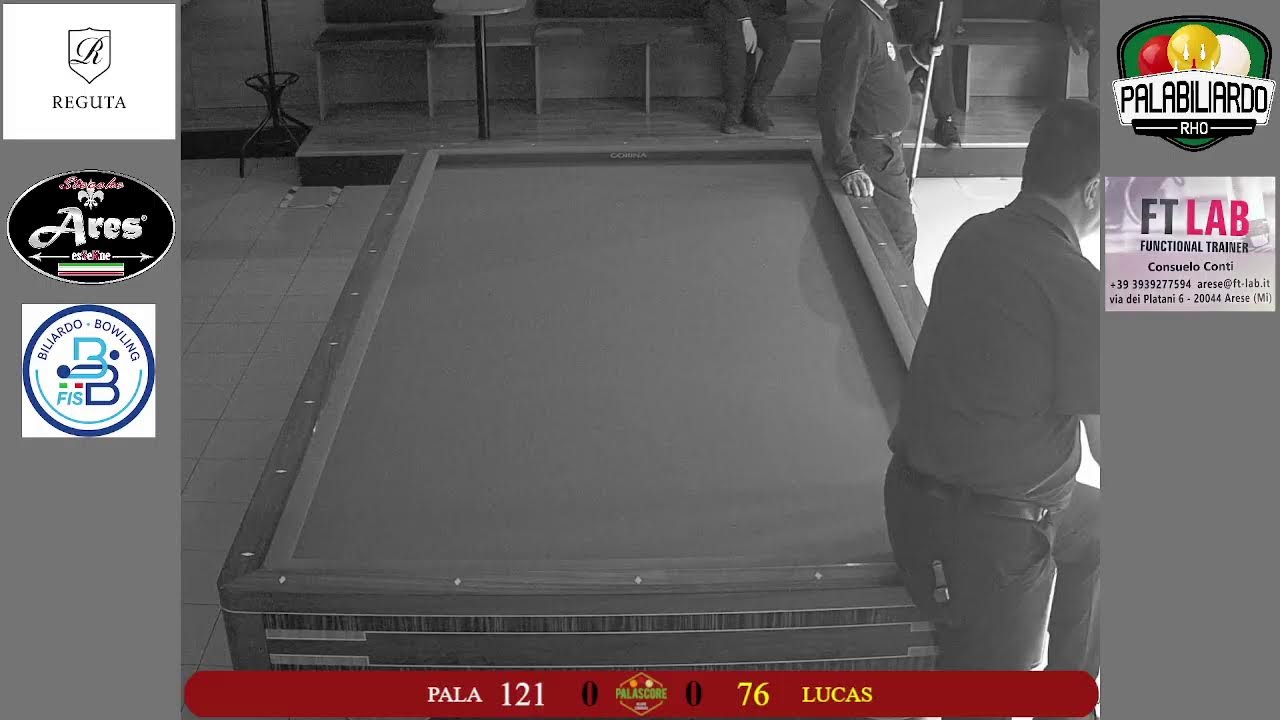 5 GIORNATA DI RITORNO CAMPIONATO REGIONALE A SQUADRE - PALABILIARDO W. VS  LUCAS S. BILIARDO 11