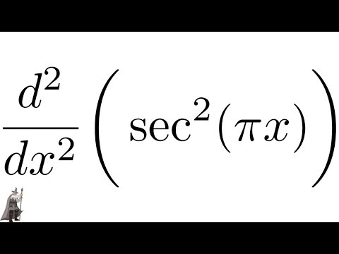 Video: Ako nájdete druhú deriváciu trig funkcie?