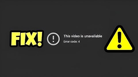 Fix YouTube Error Code 4 – Video Unavailable Problem Solved in Seconds (2025 Guide)