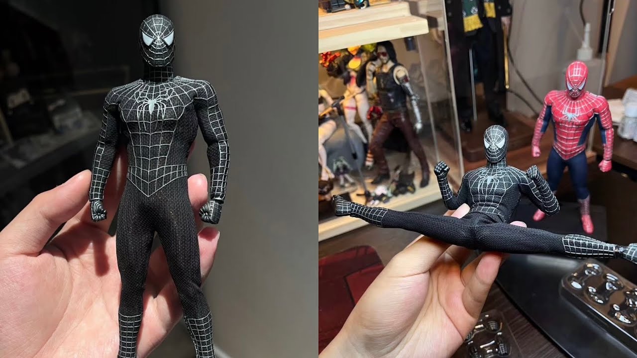 New Spider-Man Symbiote Suit action figure updated from Welike
