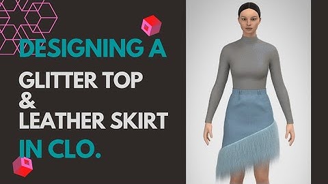 Marvelous designer / CLO3D: Skirt dress designing project. Timelapse.