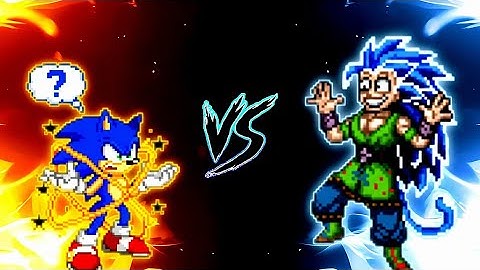 Sonic Chaos V4 JVL OP (all form) VS Goku SSJ7 V3 OP in Mugen