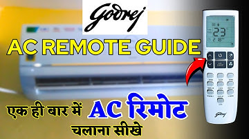Godrej AC Remote Functions : Exploring Hidden Features ⚡ Godrej AC Remote Demo